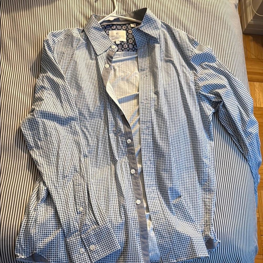 Blue Lightweight Cotton Dress Shirt